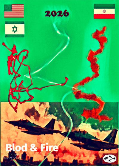 Fire and burning after airplane bombs